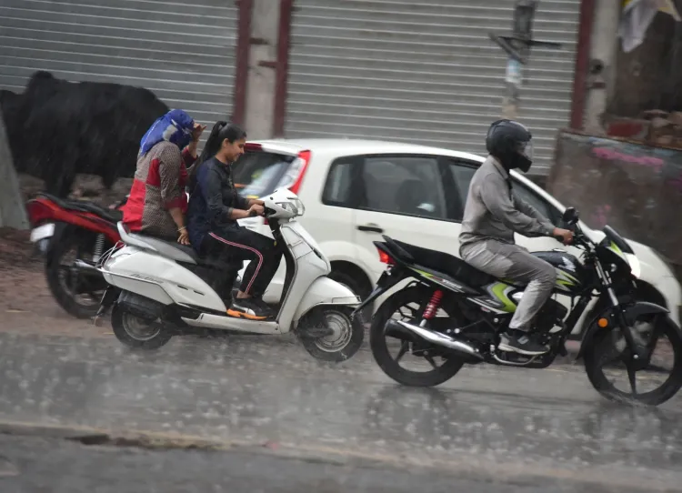 What Impact Did Heavy Rains Have in Rajasthan?