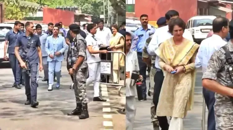 Robert Vadra Arrives at ED Office for Second Interrogation, Accompanied by Priyanka Gandhi
