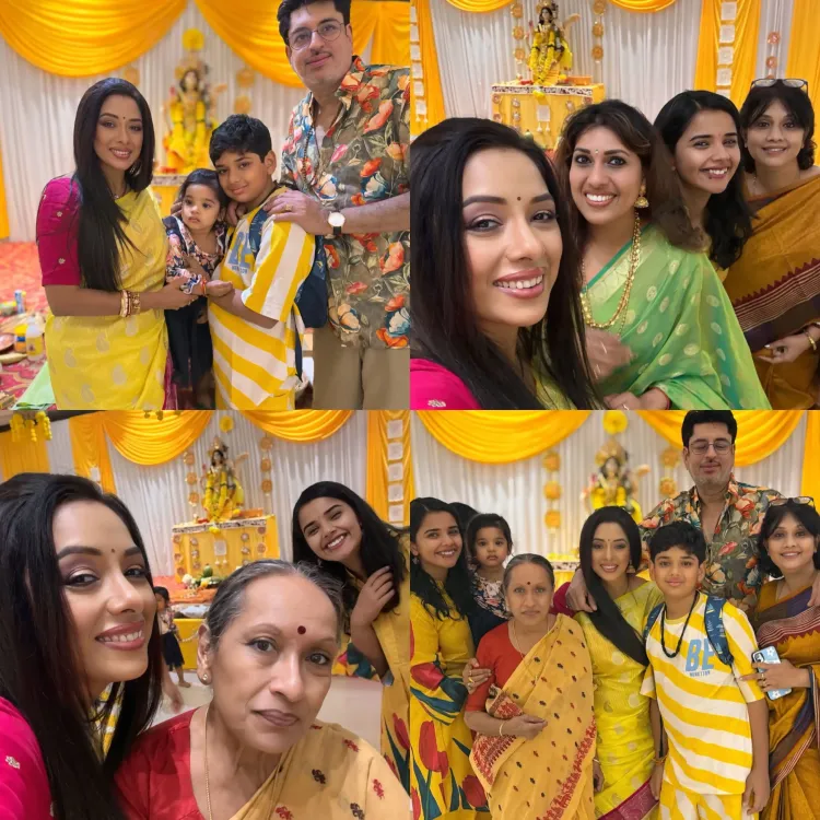 Rupali Ganguly Dons Her Beloved Color for Basant Panchami