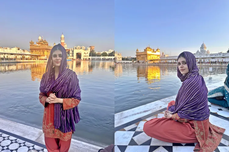Sanjana Sanghi Explores Her Spiritual Connection at the Golden Temple