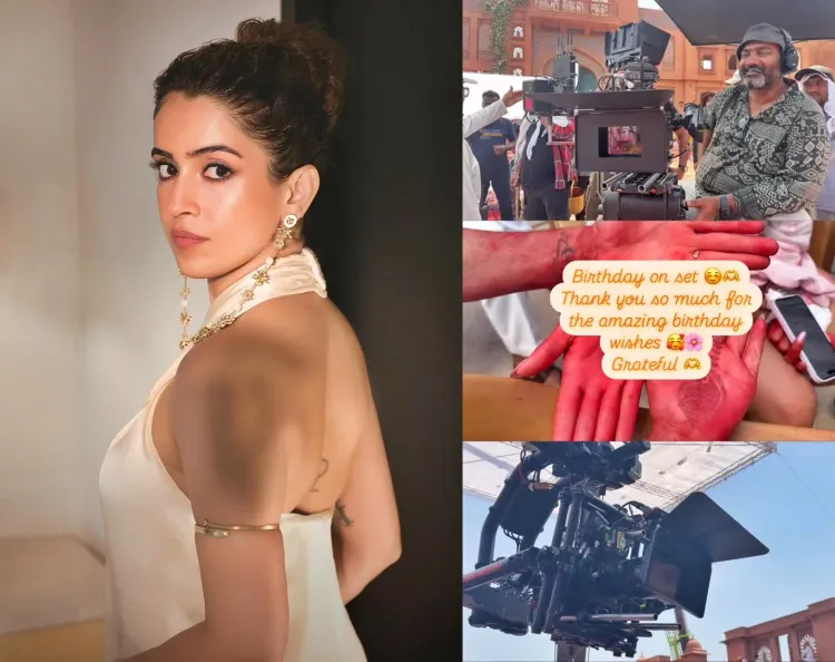 Sanya Malhotra Marks Her 33rd Birthday on Film Set of 'Sunny Sanskari Ki Tulsi Kumari'