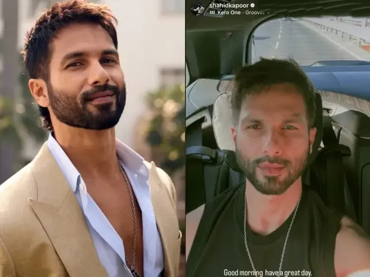 Shahid Kapoor Shares Stylish Morning Selfie