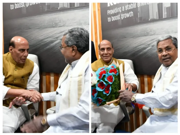 Rajnath Singh Lauds Siddaramaiah's Statesmanship at Global Investors’ Meet