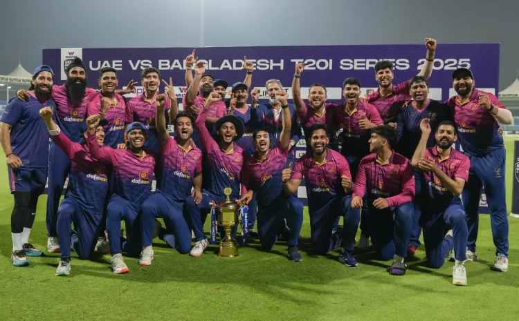 How Did Skipper Waseem Celebrate UAE's T20I Series Win Against Bangladesh?
