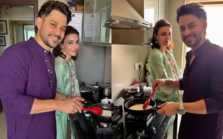 Soha Ali Khan prepares 'seviyaan' with husband Kunal Khemmu this Eid