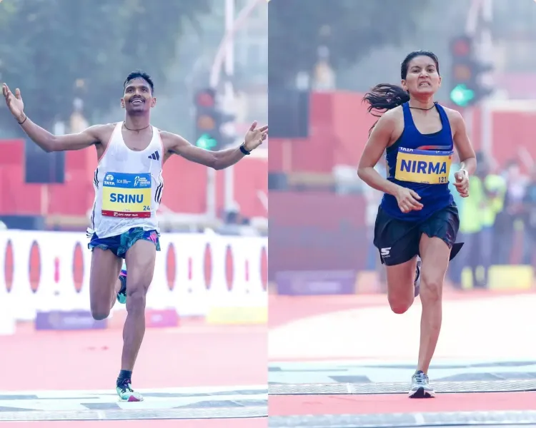Defending Champions Srinu Bugatha and Thakor Nirmaben Set to Compete in Mumbai Marathon 2025