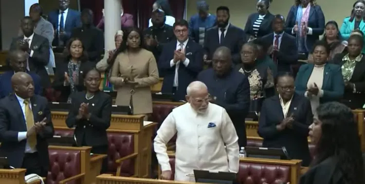 What Happened During PM Modi's Address to the Namibian Parliament?