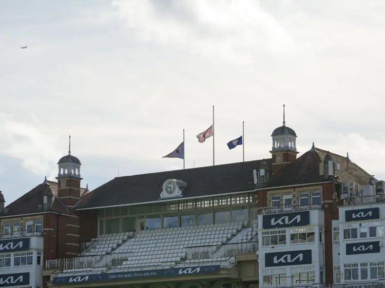 Surrey Players Don Black Armbands Following the Passing of Alec Stewart's Wife