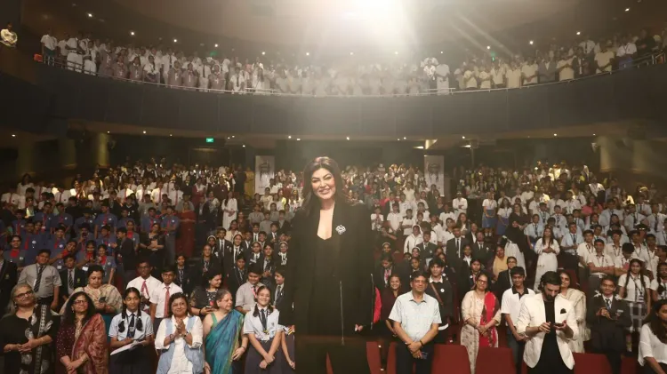 How does Sushmita Sen inspire youth to embrace self-worth and acceptance?