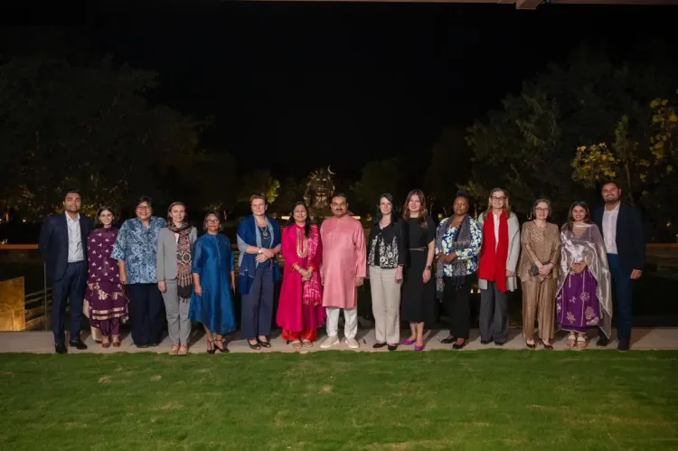 Gautam Adani Celebrates Visit of 9 Inspiring Women Envoys