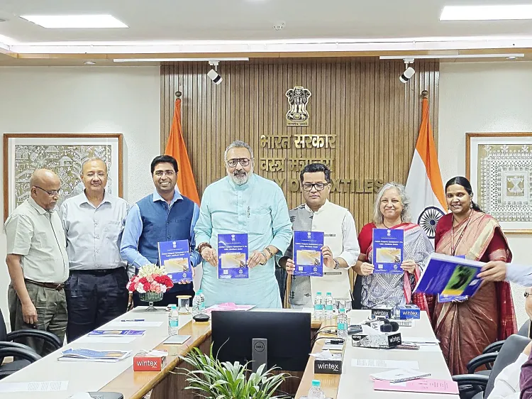 Did Union Minister Launch a Book on Reducing Carbon Footprint in the Handloom Sector?