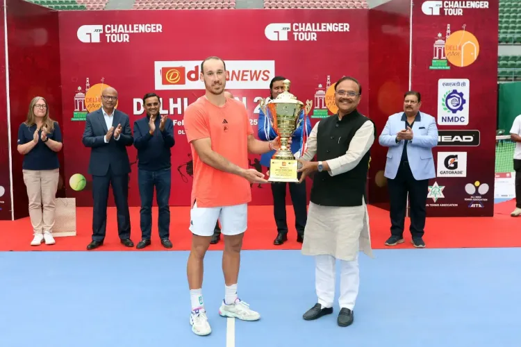 Unseeded Kyrian Jacquet Shocks Second Seed Billy Harris to Capture Delhi Open 2025 Singles Title