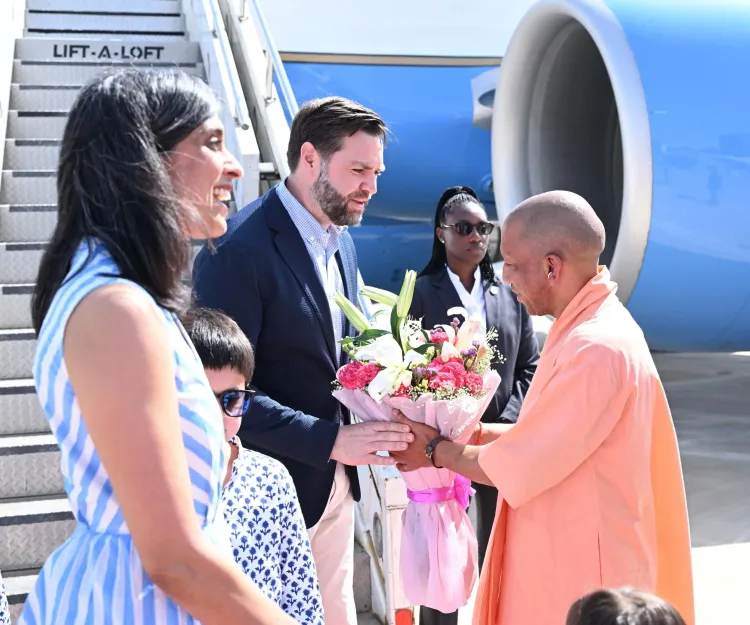 US Vice President JD Vance Visits Taj Mahal in Agra with Family