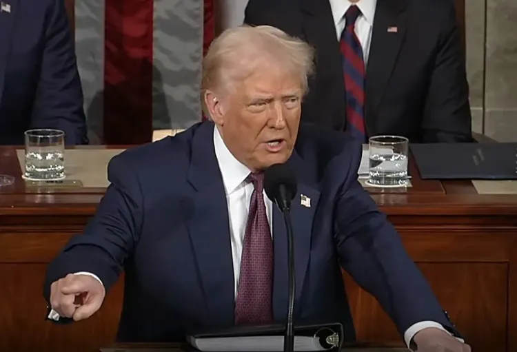 Trump Expresses Disappointment as Democrats Walk Out During His Address