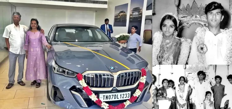 S A Chandrasekhar Gifts BMW to Wife Shobha for 52nd Anniversary