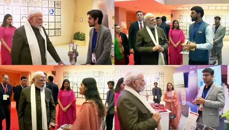 Viksit Bharat Young Leaders Dialogue: PM Modi Engages with Youth at Exhibition
