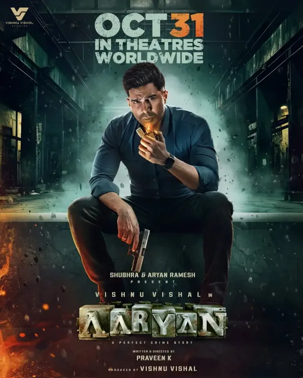 Will Vishnu Vishal's Crime Thriller Aaryan Captivate Audiences on October 31?
