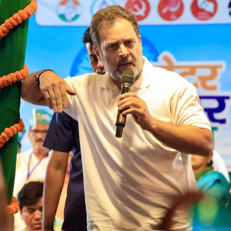 क्या 'वोटर अधिकार यात्रा' के दौरान औरंगाबाद पहुंचे राहुल गांधी?