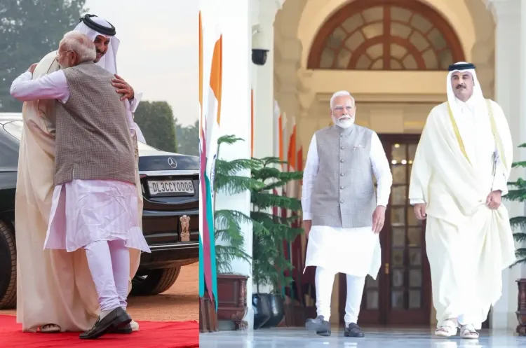 PM Modi Aims to Broaden India-Qatar Trade Relations Following 'Productive' Discussions with Sheikh Al Thani
