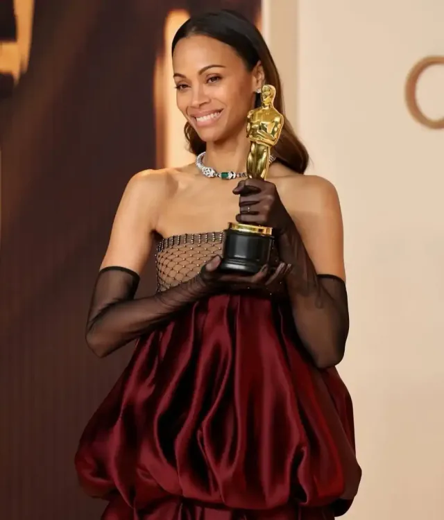 Did Zoe Saldana Just Make Her Oscar Gender-Fluid?