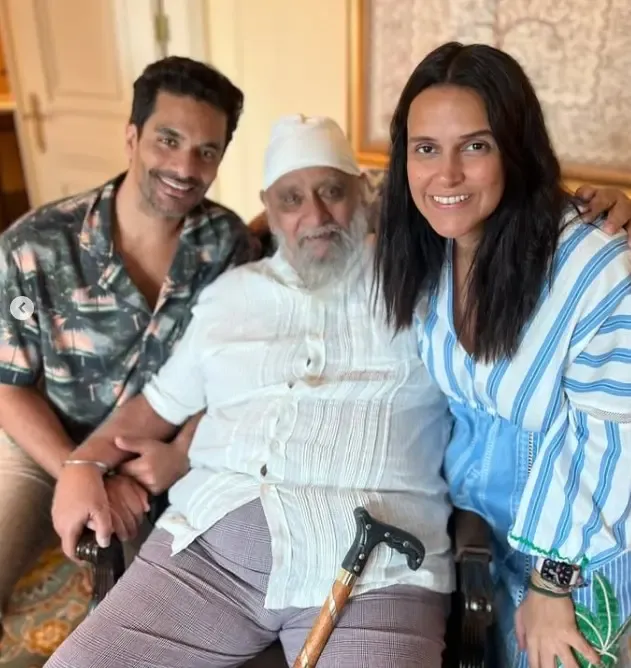 क्या नेहा धूपिया ने फादर्स डे पर अपने पापा और पति को खास अंदाज में शुभकामनाएं दी?