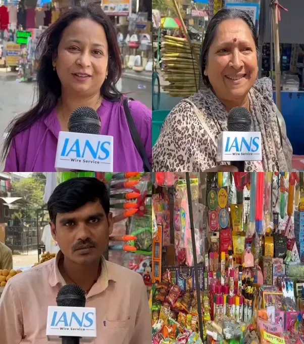Noida markets come alive with Holi preparations as festival of colours draws near
