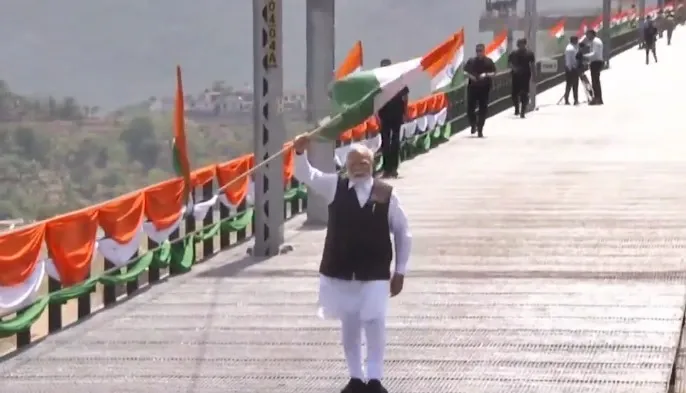What Did PM Modi Say During the Inauguration of Chenab Bridge?