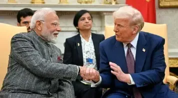 PM Modi Arrives at White House for Historic Meeting with President Trump