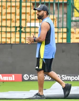 Rohit Sharma joins Mumbai's training camp at Wankhede Stadium 