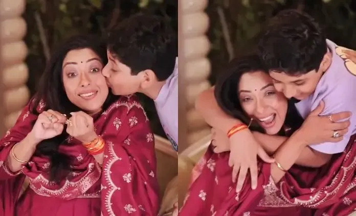 Rupali Ganguly Celebrates Memories with Her Son