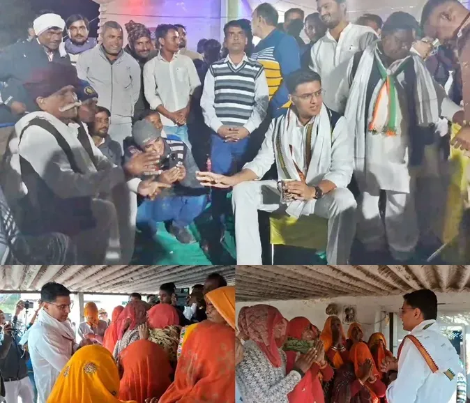 Sachin Pilot Engages with Farmers in Village Chaupal During Rajasthan Tour