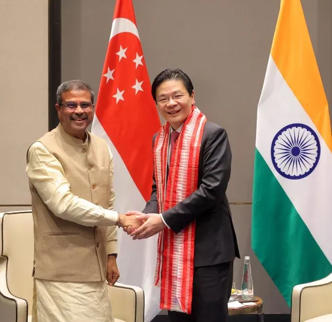 How is Singapore PM Advocating for Enhanced Educational and Skill Development Collaboration with India?
