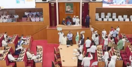 Odisha Assembly Speaker Addresses Disorder Following Suspension of 12 Congress MLAs