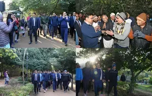 'Stay healthy, stay happy', CM Sharma tells people in Jaipur park