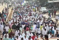 Andhra: YSR Congress stages protests, claims Chandrababu failed to honour poll promises