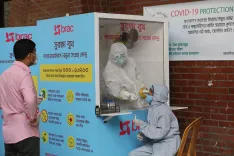 What is the current COVID-19 death toll in Bangladesh this month?