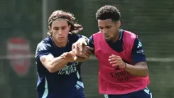 Calafiori returns to Arsenal training ahead of PSG clash