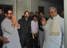 Did CM Siddaramaiah and Aamir Khan Share a Moment at Rashtrapati Bhavan?