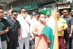 Did CM Tamang Lead the 'Samvidhan Hatya Diwas' Rally in Gangtok?