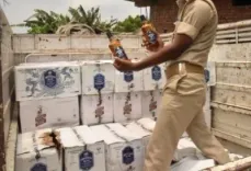Delhi Police seize 44 cartons of illicit liquor, vehicle