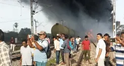 What Caused the Diesel-Fueled Goods Train Fire Near Tiruvallur?