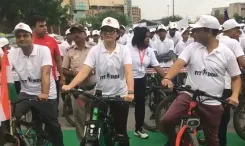 क्या दिल्ली के पश्चिमी जिले में साइक्लोथॉन का आयोजन फिटनेस के लिए प्रेरक साबित होगा?
