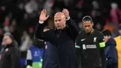 Far from pleased about the performance: Slot on Liverpool's win at Girona