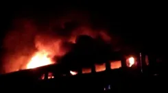 What Caused the Fire in the Garib Rath Express Engine at Sendra Station?