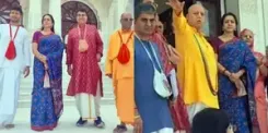 Hema Malini visits ISKCON temple in Navi Mumbai ahead of its
 inauguration by PM Modi