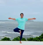 Did Hina Khan Celebrate Yoga Day with a Stunning View?