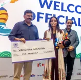 How Did Hockey India Honor Vandana Katariya and Lalit Upadhyay?