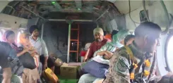 Did the IAF evacuate 11 civilians and deliver essentials in flood-ravaged Punjab?