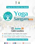 How has IDY2025's Yoga Sangam portal reached over 50K registrations?