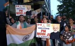 How Did the Indian Diaspora Celebrate PM Modi's Arrival in Calgary?